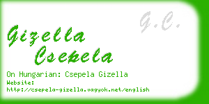 gizella csepela business card